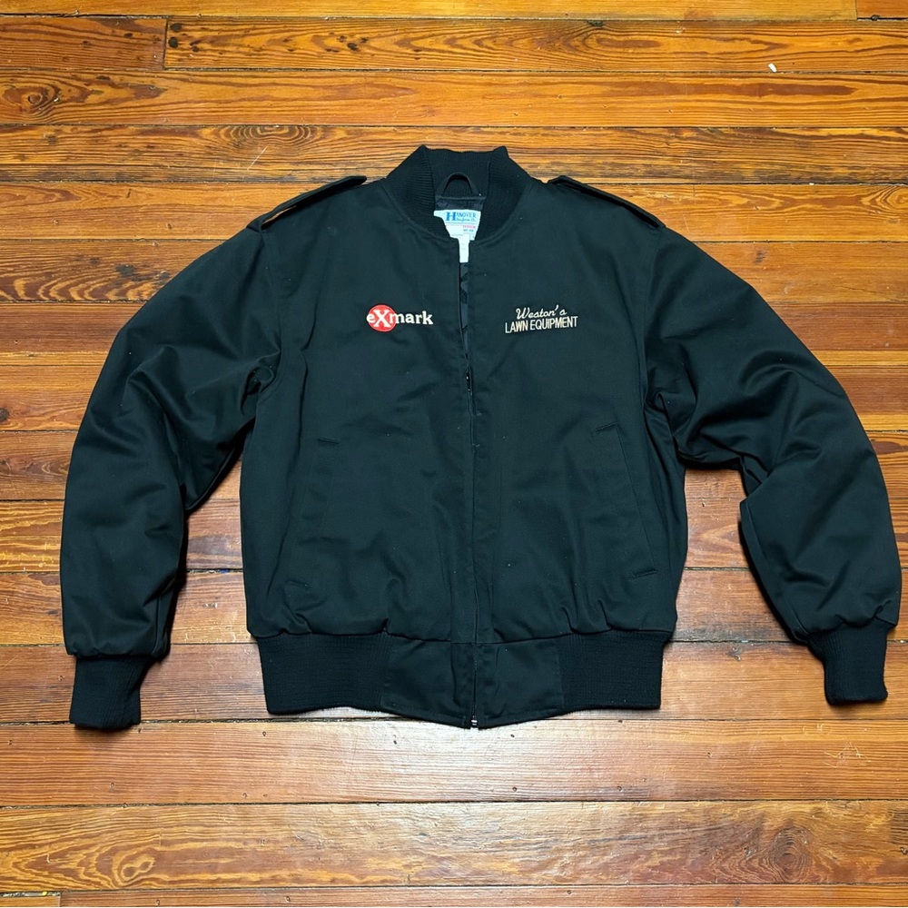 Vintage Military Black Bomber Jacket Sz M